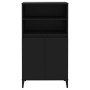 Aparador alto madera contrachapada negro 60x36x110 cm de , Aparadores - Ref: Foro24-821229, Precio: 101,69 €, Descuento: %