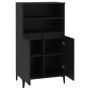 Aparador alto madera contrachapada negro 60x36x110 cm de , Aparadores - Ref: Foro24-821229, Precio: 101,69 €, Descuento: %