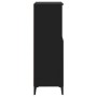 Aparador alto madera contrachapada negro 60x36x110 cm de , Aparadores - Ref: Foro24-821229, Precio: 101,69 €, Descuento: %