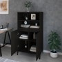 Aparador alto madera contrachapada negro 60x36x110 cm de , Aparadores - Ref: Foro24-821229, Precio: 101,69 €, Descuento: %