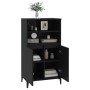 Aparador alto madera contrachapada negro 60x36x110 cm de , Aparadores - Ref: Foro24-821229, Precio: 101,69 €, Descuento: %