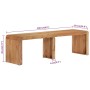 Banco de madera maciza de acacia 160x38x45 cm by , Dining and kitchen benches - Ref: Foro24-351646, Price: 159,09 €, Discount: %