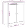 Aparador de madera maciza de pino blanco 70x35x80 cm von , Sideboards - Ref: Foro24-813720, Preis: 106,35 €, Rabatt: %