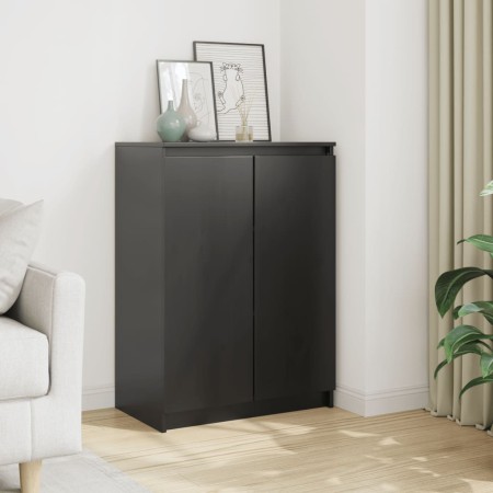 Aparador madera maciza de pino negro 60x36x84 cm by , Sideboards - Ref: Foro24-808112, Price: 120,36 €, Discount: %