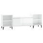 Mueble para TV madera contrachapada blanco brillo 160x35x55 cm de , Muebles TV - Ref: Foro24-821198, Precio: 72,93 €, Descuen...