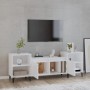 Mueble para TV madera contrachapada blanco brillo 160x35x55 cm de , Muebles TV - Ref: Foro24-821198, Precio: 72,93 €, Descuen...