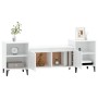 Mueble para TV madera contrachapada blanco brillo 160x35x55 cm de , Muebles TV - Ref: Foro24-821198, Precio: 72,93 €, Descuen...