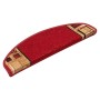 Alfombrilla autoadhesiva de escalera 15 uds roja 65x21x4 cm by , Stair mats - Ref: Foro24-322410, Price: 132,74 €, Discount: %