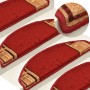 Alfombrilla autoadhesiva de escalera 15 uds roja 65x21x4 cm by , Stair mats - Ref: Foro24-322410, Price: 132,74 €, Discount: %