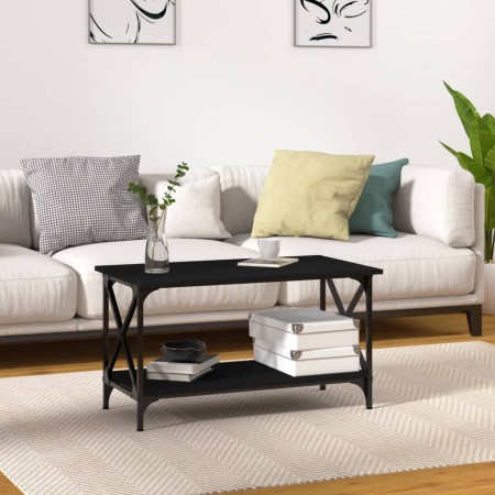 Mesa de centro madera contrachapada y hierro negro 80x45x45 cm von , Couchtisch - Ref: Foro24-823322, Preis: 50,99 €, Rabatt:...