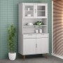Aparador superior MOLDE madera maciza pino blanco 90x35x100 cm by , Sideboards - Ref: Foro24-350550, Price: 192,17 €, Discoun...