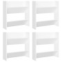 Zapateros de pared 4 uds madera contrachapada blanco 60x18x60cm by , Shoe racks and shoe organizers - Ref: Foro24-806716, Pri...