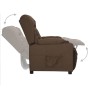 Sillón elevable tela marrón von , Sessel - Ref: Foro24-3093427, Preis: 272,02 €, Rabatt: %