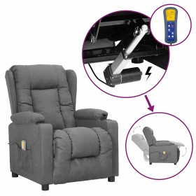 Sillón de masaje elevable tela gris claro de , Sillones de masaje eléctricos - Ref: Foro24-3093433, Precio: 298,66 €, Descuen...