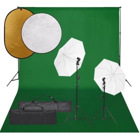 Kit de estudio fotográfico con set de luces, fondo y reflector von , Blitze und Studiobeleuchtung - Ref: Foro24-3094660, Prei...