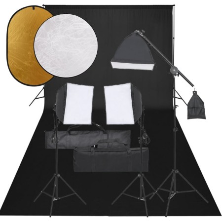 Kit de estudio fotográfico con set de luces, fondo y reflector von , Blitze und Studiobeleuchtung - Ref: Foro24-3094695, Prei...