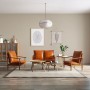 Set de sofás 3 pzas cuero auténtico madera maciza acacia marrón von , Sofas - Ref: Foro24-3099031, Preis: 935,97 €, Rabatt: %