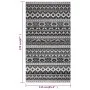Dark gray flat woven outdoor rug 115x170 cm by vidaXL, Outdoor protectors - Ref: Foro24-317060, Price: 33,81 €, Discount: %