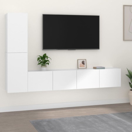 Set de muebles para TV 4 piezas madera contrachapada blanco von , TV-Möbel - Ref: Foro24-3114310, Preis: 178,91 €, Rabatt: %