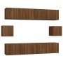 Set de muebles para TV 6 pzas madera contrachapada roble marrón von , TV-Möbel - Ref: Foro24-3114365, Preis: 210,03 €, Rabatt: %