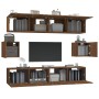 Set de muebles para TV 6 pzas madera contrachapada roble marrón von , TV-Möbel - Ref: Foro24-3114365, Preis: 210,03 €, Rabatt: %