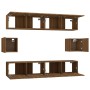 Set de muebles para TV 6 pzas madera contrachapada roble marrón von , TV-Möbel - Ref: Foro24-3114365, Preis: 210,03 €, Rabatt: %