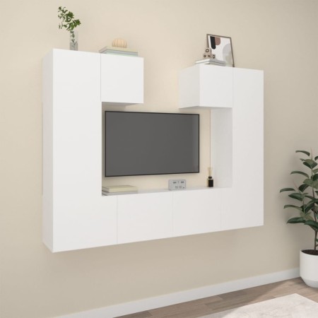 Set de muebles para TV 6 piezas madera contrachapada blanco von , TV-Möbel - Ref: Foro24-3114454, Preis: 239,70 €, Rabatt: %