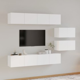 Set de muebles para TV 6 piezas madera contrachapada blanco von , TV-Möbel - Ref: Foro24-3114598, Preis: 279,18 €, Rabatt: %