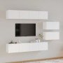 Set de muebles para TV 6 piezas madera contrachapada blanco von , TV-Möbel - Ref: Foro24-3114598, Preis: 279,18 €, Rabatt: %
