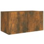Set de muebles de TV 4 pzas madera contrachapada roble ahumado by , TV Furniture - Ref: Foro24-3120206, Price: 121,52 €, Disc...