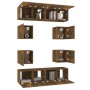 Set de muebles de TV 8 pzas madera contrachapada roble ahumado von , TV-Möbel - Ref: Foro24-3120212, Preis: 202,66 €, Rabatt:...