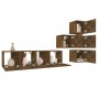 Set de muebles de TV 6 pzas madera contrachapada roble ahumado von , TV-Möbel - Ref: Foro24-3120299, Preis: 139,44 €, Rabatt: %