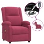 Sillón de masaje eléctrico terciopelo rojo tinto | Foro24.es | Tu tienda online para hogar, jardín y más Foro24.es