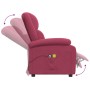 Sillón de masaje eléctrico terciopelo rojo tinto | Foro24.es | Tu tienda online para hogar, jardín y más Foro24.es