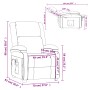 Sillón de masaje de tela marrón oscuro de , Sillones de masaje eléctricos - Ref: Foro24-342431, Precio: 265,06 €, Descuento: %