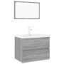 Set de muebles de baño madera contrachapada gris Sonoma von , Badezimmermöbel - Ref: Foro24-3152877, Preis: 234,22 €, Rabatt: %