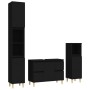 Juego de muebles de baño 3 pzas madera contrachapada negro by , Bathroom furniture - Ref: Foro24-3185598, Price: 202,57 €, Di...