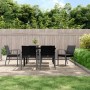 Juego comedor jardín 7 piezas y cojines ratán sintético y acero von , Gartensets - Ref: Foro24-3186992, Preis: 561,89 €, Raba...