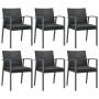 Juego comedor jardín 7 piezas y cojines ratán sintético y acero by , Garden sets - Ref: Foro24-3186999, Price: 641,17 €, Disc...