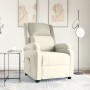 Sillón de masaje de terciopelo blanco crema | Foro24.es | Tu tienda online para hogar, jardín y más Foro24.es