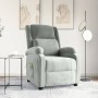 Sillón de masaje de terciopelo gris claro de , Sillones de masaje eléctricos - Ref: Foro24-342410, Precio: 221,91 €, Descuent...