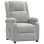 Sillón de masaje de terciopelo gris claro de , Sillones de masaje eléctricos - Ref: Foro24-342410, Precio: 221,91 €, Descuent...