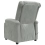 Sillón de masaje de terciopelo gris claro de , Sillones de masaje eléctricos - Ref: Foro24-342410, Precio: 221,91 €, Descuent...