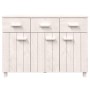 Aparador HAMAR madera maciza de pino blanco 113x40x80 cm | Foro24.es | Tu tienda online para hogar, jardín y más Foro24.es