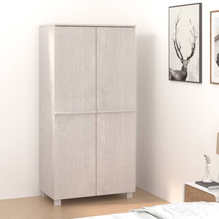 Armario HAMAR madera maciza de pino blanco 89x50x180 cm von , Kleiderschränke - Ref: Foro24-340481, Preis: 261,01 €, Rabatt: %