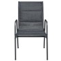 Juego de comedor de jardín 7 piezas de acero negro de , Conjuntos de jardín - Ref: Foro24-43309, Precio: 440,08 €, Descuento:...