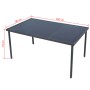 Juego de comedor de jardín 7 piezas de acero negro de , Conjuntos de jardín - Ref: Foro24-43309, Precio: 440,08 €, Descuento:...