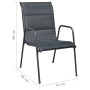 Juego de comedor de jardín 7 piezas de acero negro de , Conjuntos de jardín - Ref: Foro24-43309, Precio: 440,08 €, Descuento:...