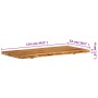 Encimera para armario tocador madera maciza acacia 114x52x4 cm von , Beckenzubehör - Ref: Foro24-286324, Preis: 163,88 €, Rab...