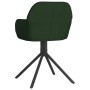 Sillas de comedor giratorias 2 unidades terciopelo verde oscuro de , Sillas de comedor - Ref: Foro24-344742, Precio: 133,00 €...